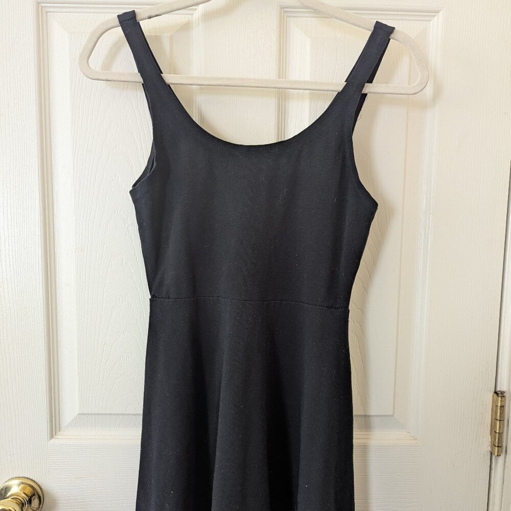 Size S Express Black A Lined Flared Mini Dress